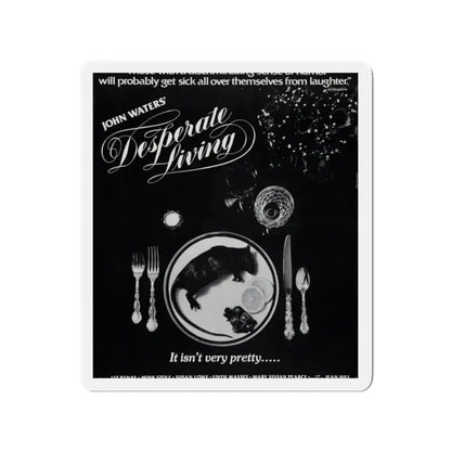 DESPERATE LIVING 1977 Movie Poster - Refrigerator Magnet - The Sticker Space