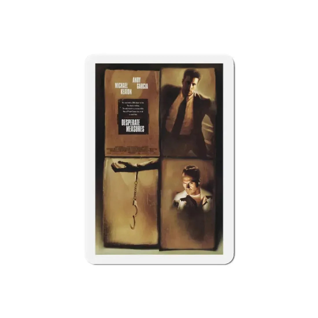 Desperate Measures 1998 Movie Poster Refrigerator Magnet 2 Inch - The Sticker Space