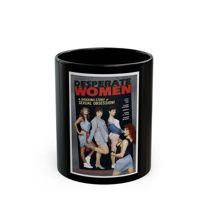 DESPERATE WOMEN 1985 Movie Poster - Black Coffee Mug-11oz-The Sticker Space