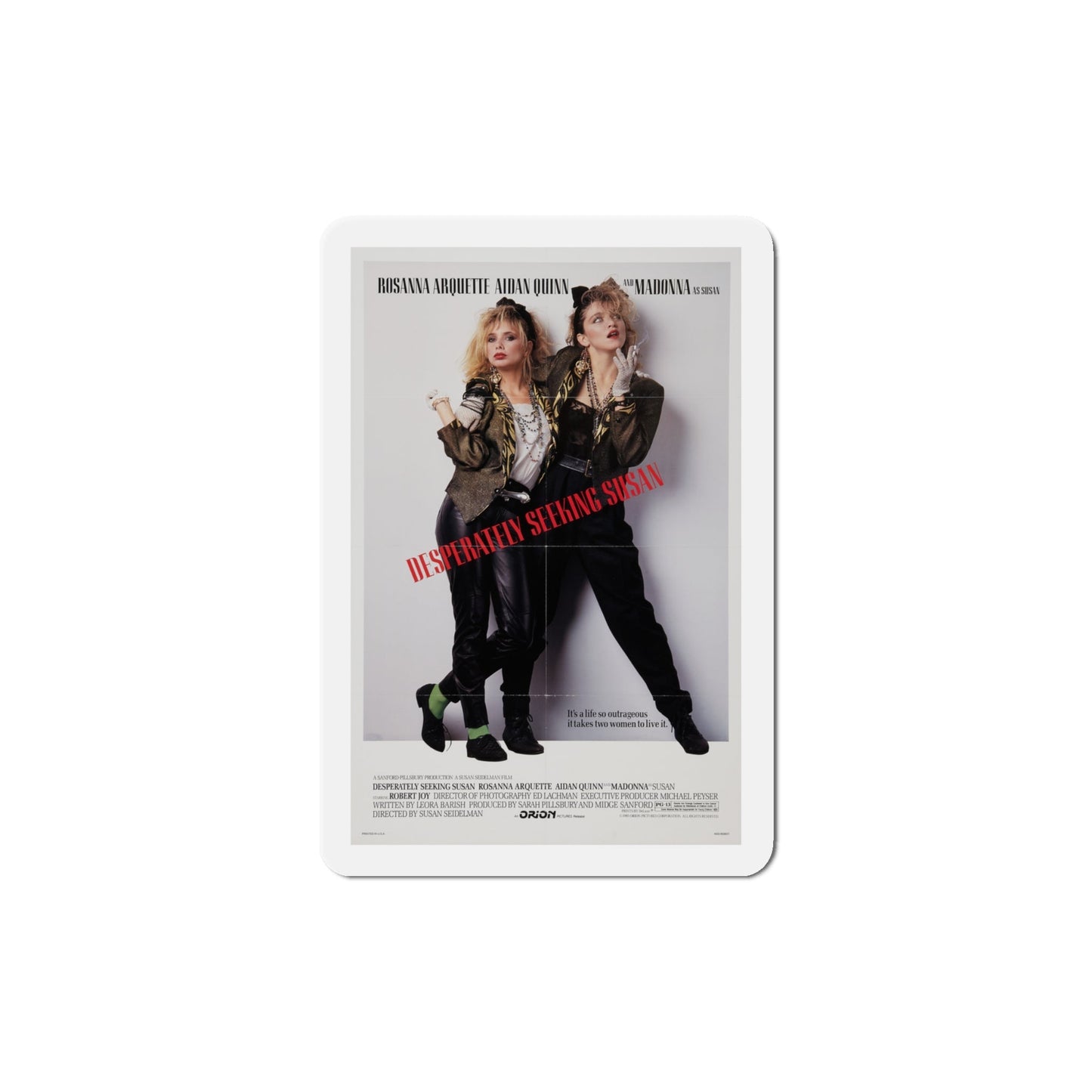 Desperately Seeking Susan 1985 Movie Poster Die-Cut Magnet-4" x 4"-The Sticker Space