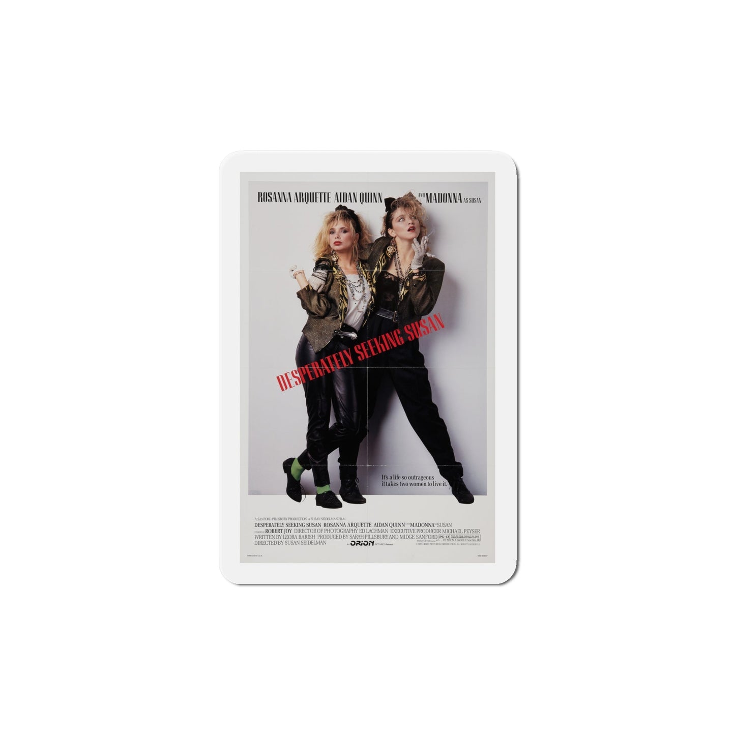 Desperately Seeking Susan 1985 Movie Poster Die-Cut Magnet-6 Inch-The Sticker Space