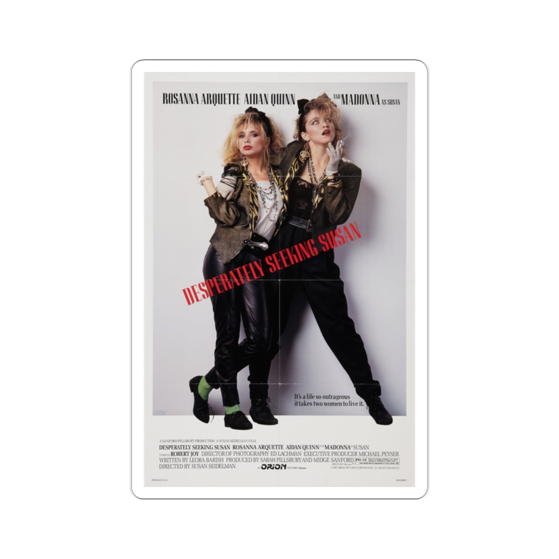 Desperately Seeking Susan 1985 Movie Poster STICKER Vinyl Die-Cut Decal-2 Inch-The Sticker Space