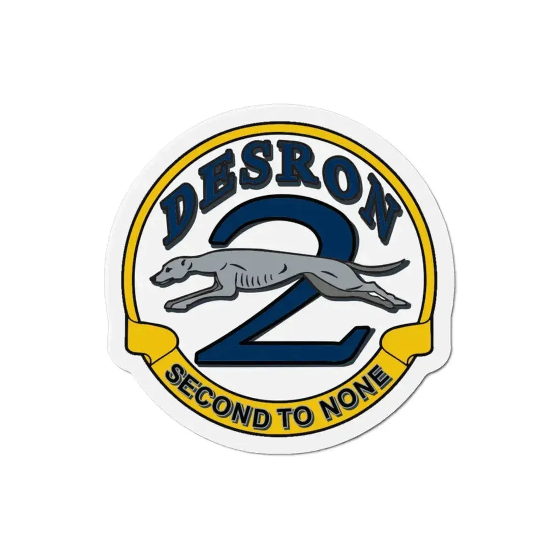 Desron 2 Second To None (U.S. Navy) Refrigerator Magnet 3 Inch - The Sticker Space