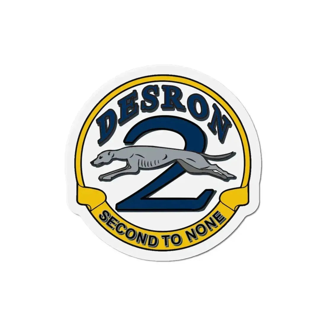 Desron 2 Second To None (U.S. Navy) Refrigerator Magnet 5 Inch - The Sticker Space