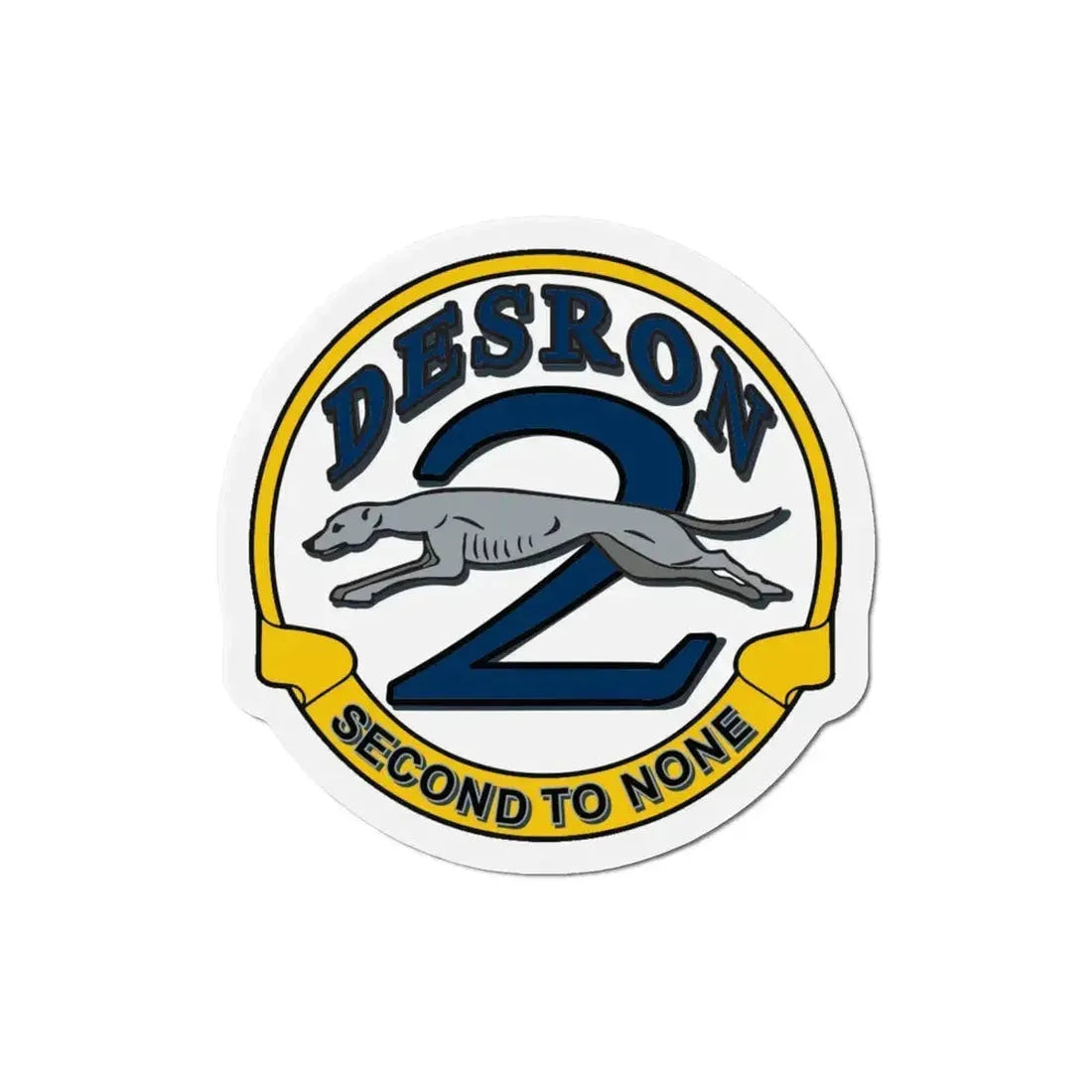 Desron 2 Second To None (U.S. Navy) Refrigerator Magnet - The Sticker Space