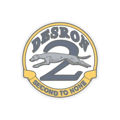 Desron 2 Second to none (U.S. Navy) STICKER Vinyl Kiss-Cut Decal 6 Inch Transparent - The Sticker Space