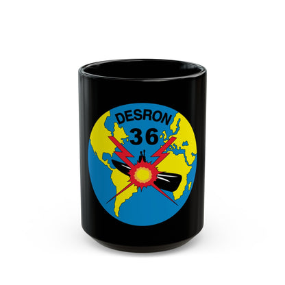 Desron 36 (U.S. Navy) Black Coffee Mug-15oz-The Sticker Space