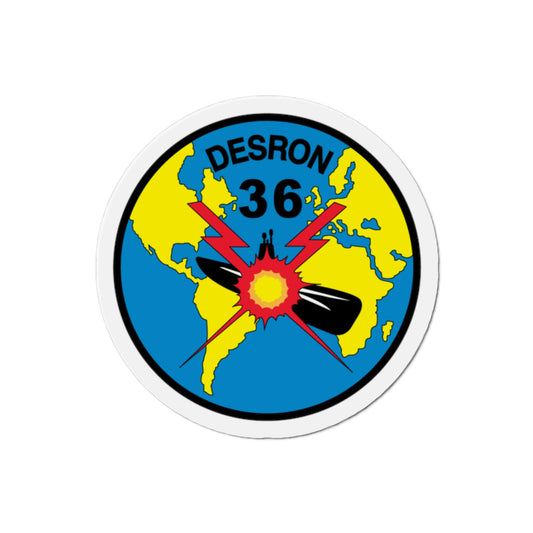 Desron 36 (U.S. Navy) Die-Cut Magnet-2" x 2"-The Sticker Space