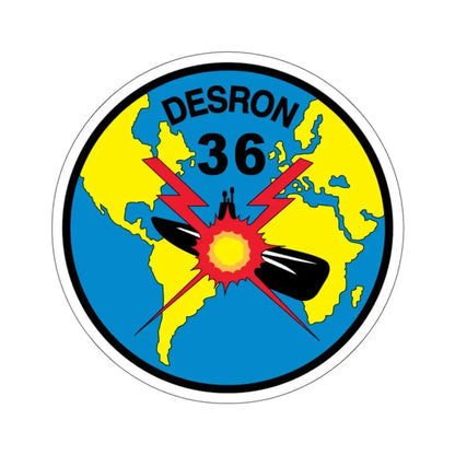 Desron 36 (U.S. Navy) STICKER Vinyl Die-Cut Decal 4 Inch - The Sticker Space