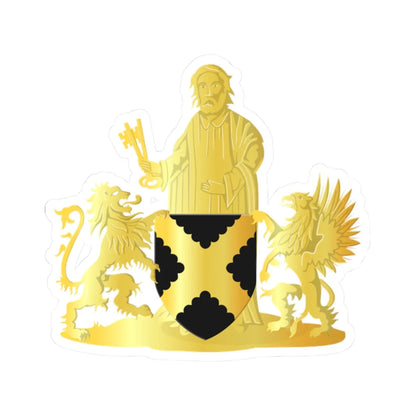 Dessel wapen (Belgium) (Coat of Arms) STICKER Vinyl Kiss-Cut Decal 2 Inch White - The Sticker Space