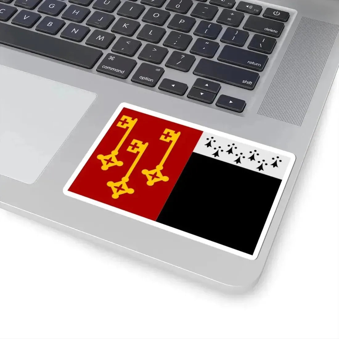 Destelbergen vlag (Belgium) STICKER Vinyl Kiss-Cut Decal - The Sticker Space