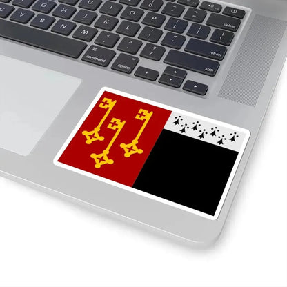 Destelbergen vlag (Belgium) STICKER Vinyl Kiss-Cut Decal - The Sticker Space