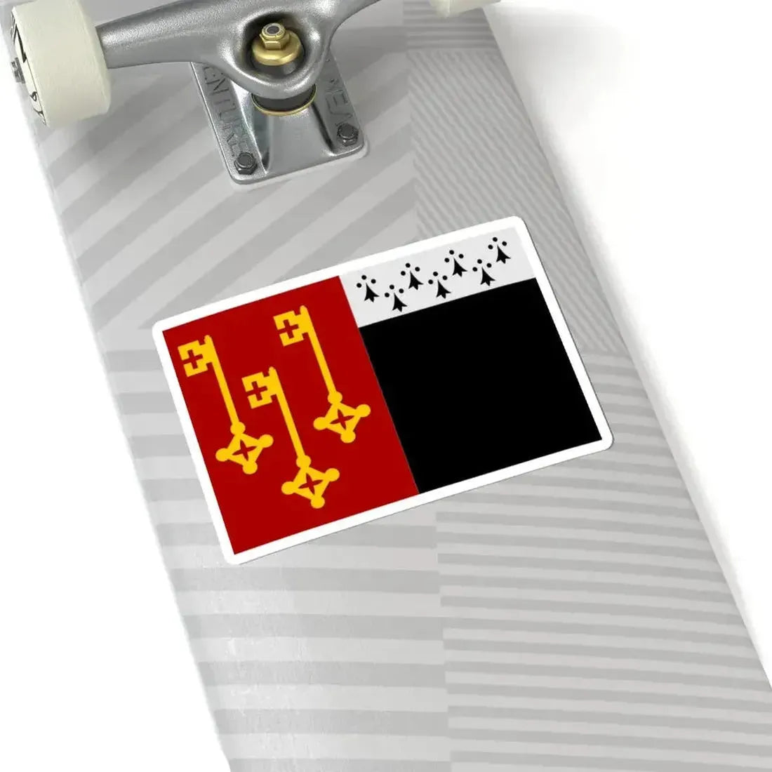 Destelbergen vlag (Belgium) STICKER Vinyl Kiss-Cut Decal - The Sticker Space