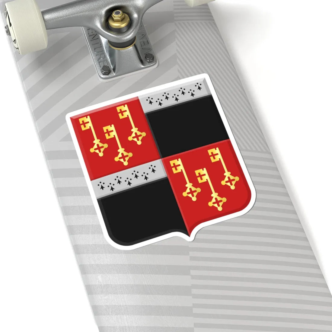 Destelbergen wapen (Belgium) (Coat of Arms) STICKER Vinyl Kiss-Cut Decal - The Sticker Space