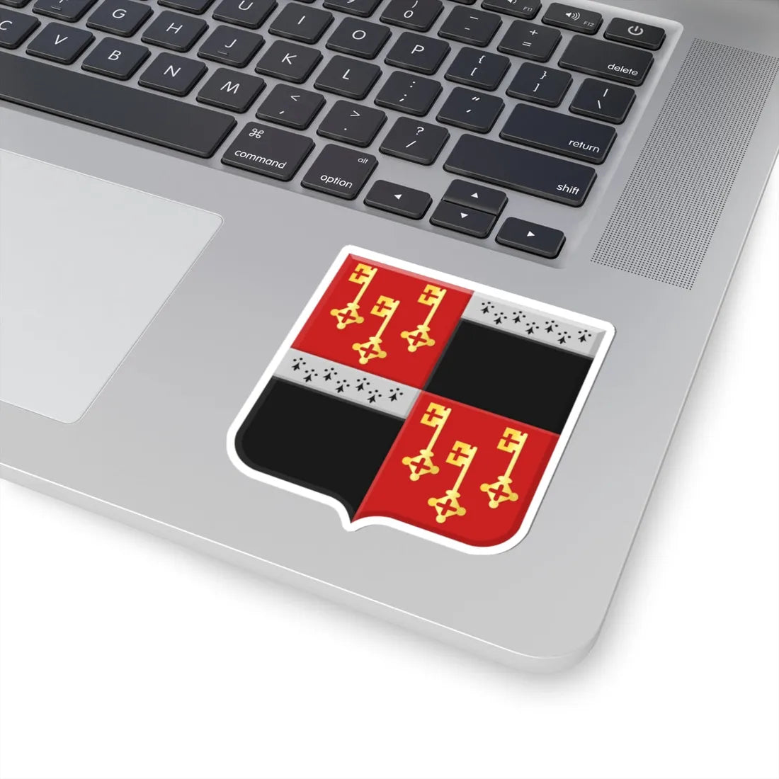 Destelbergen wapen (Belgium) (Coat of Arms) STICKER Vinyl Kiss-Cut Decal - The Sticker Space