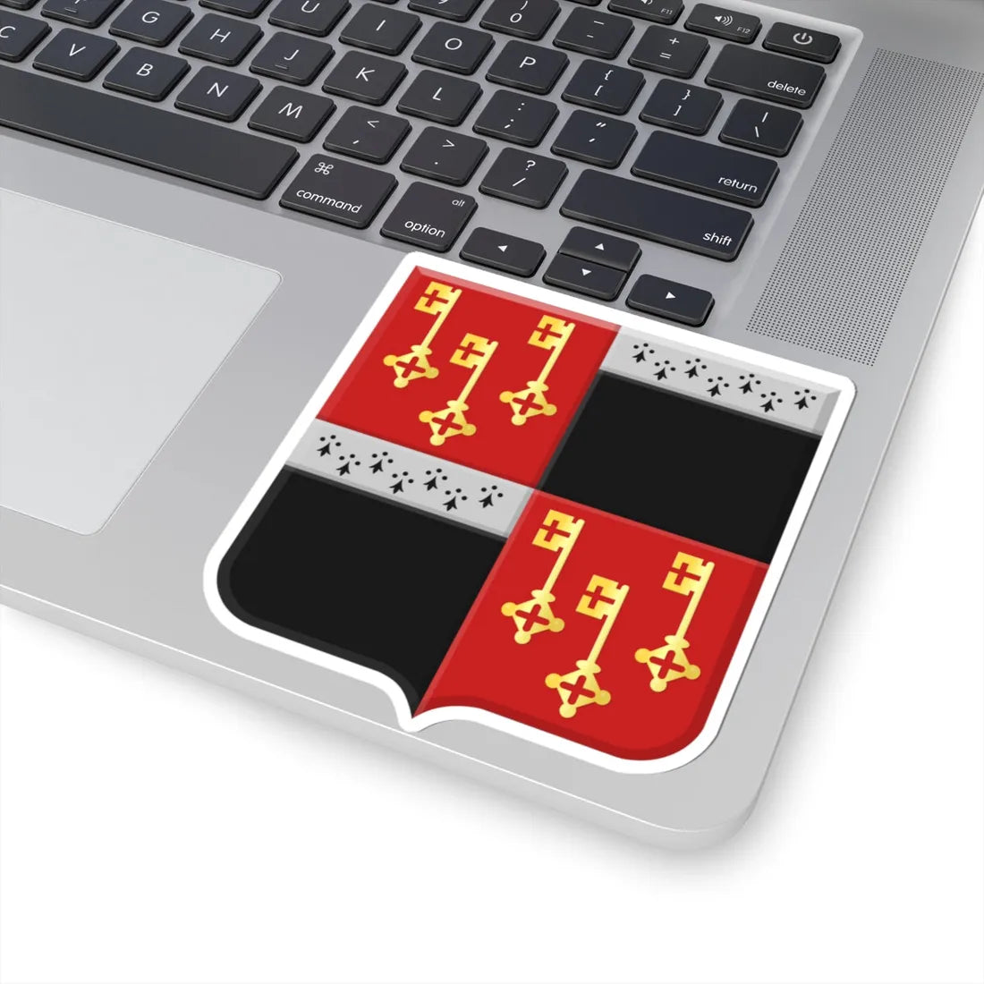 Destelbergen wapen (Belgium) (Coat of Arms) STICKER Vinyl Kiss-Cut Decal - The Sticker Space