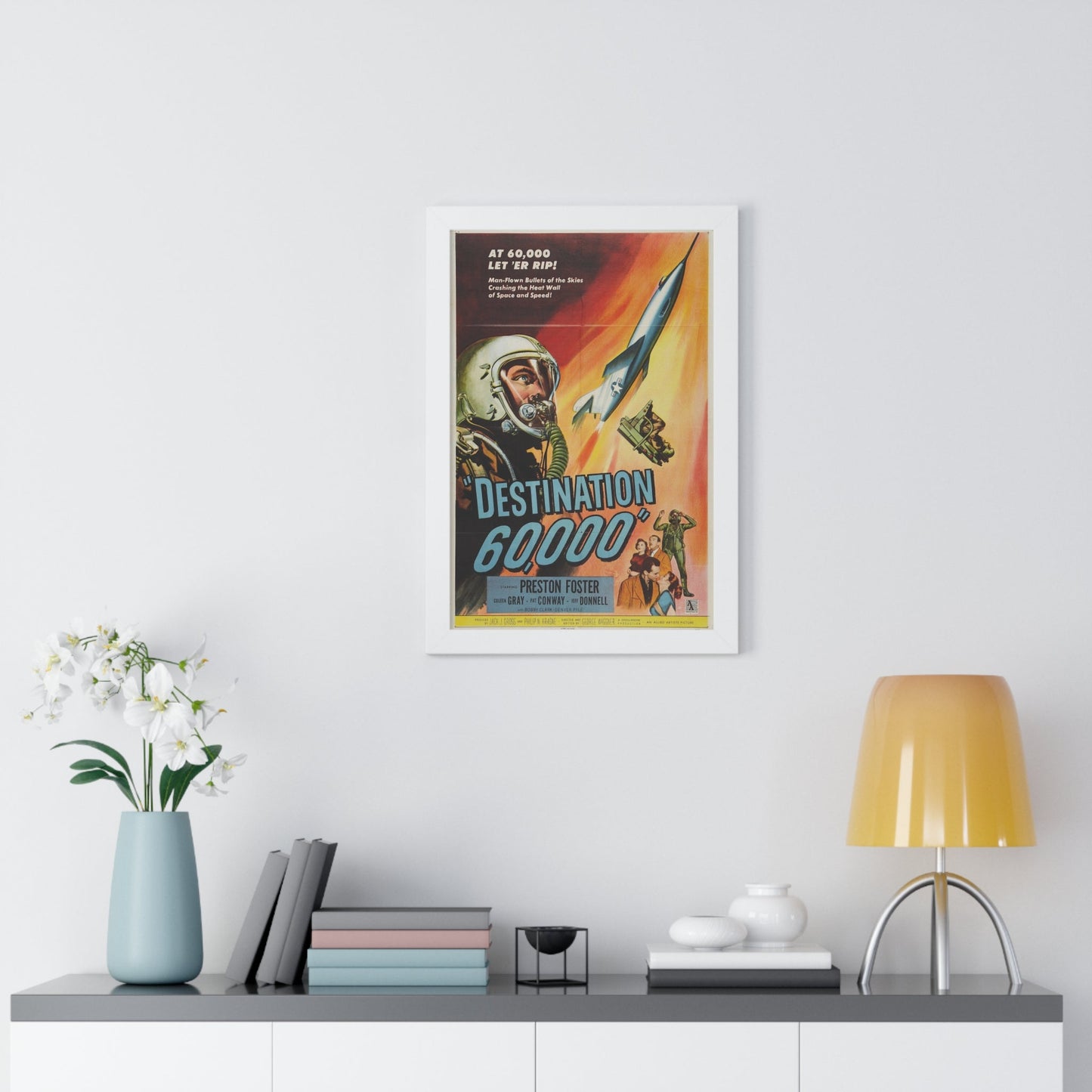 DESTINATION 60000 1957 - Framed Movie Poster-The Sticker Space