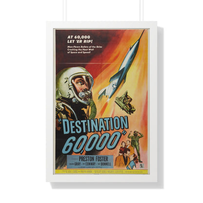 DESTINATION 60000 1957 - Framed Movie Poster-20" x 30"-The Sticker Space