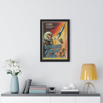 DESTINATION 60000 1957 - Framed Movie Poster-The Sticker Space