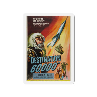 DESTINATION 60000 1957 Movie Poster - Die-Cut Magnet-2" x 2"-The Sticker Space