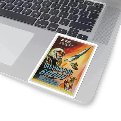 DESTINATION 60000 1957 Movie Poster - STICKER Vinyl Kiss-Cut Decal - The Sticker Space