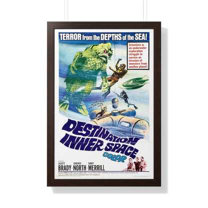 DESTINATION INNER SPACE 1966 - Framed Movie Poster-20" x 30"-The Sticker Space