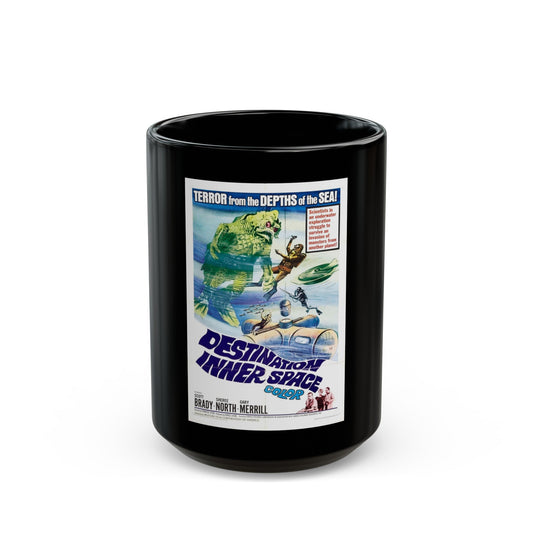 DESTINATION INNER SPACE 1966 Movie Poster - Black Coffee Mug-15oz-The Sticker Space