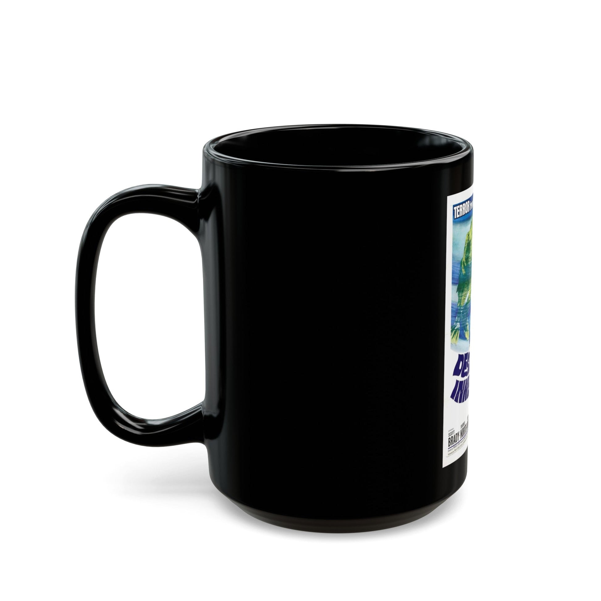 DESTINATION INNER SPACE 1966 Movie Poster - Black Coffee Mug-The Sticker Space