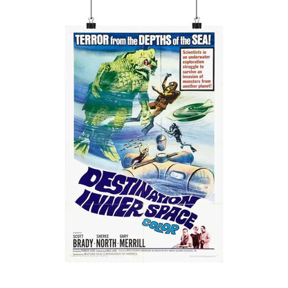 DESTINATION INNER SPACE 1966 - Paper Movie Poster 12″ x 18″ Matte - The Sticker Space
