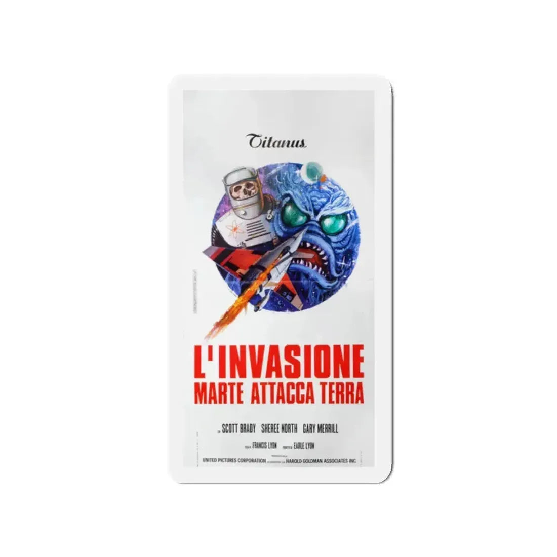 DESTINATION INNER SPACE (ITALIAN) 1966 Movie Poster - Refrigerator Magnet 2 Inch - The Sticker Space