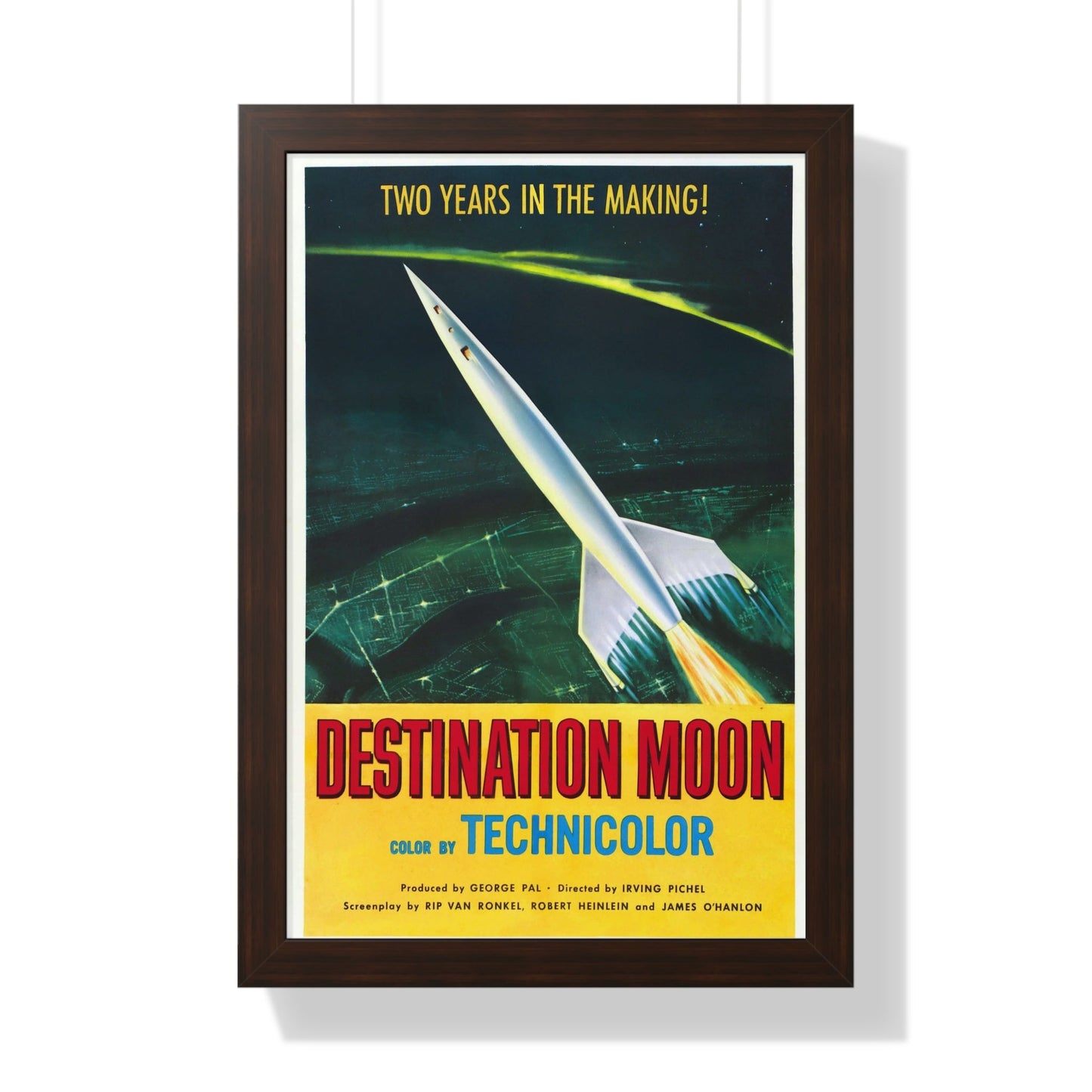 DESTINATION MOON 1950 - Framed Movie Poster-16″ x 24″-The Sticker Space