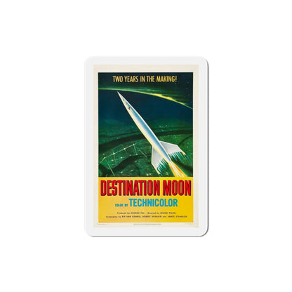 Destination Moon 1950 Movie Poster Die-Cut Magnet-4 Inch-The Sticker Space