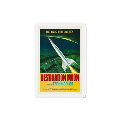 Destination Moon 1950 Movie Poster Refrigerator Magnet 3 Inch - The Sticker Space