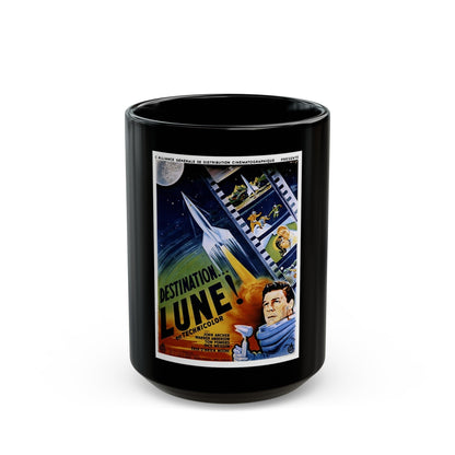 DESTINATION MOON (FRENCH) 1950 Movie Poster - Black Coffee Mug-15oz-The Sticker Space