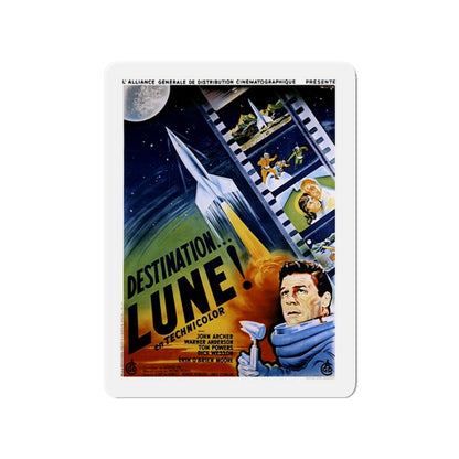 DESTINATION MOON (FRENCH) 1950 Movie Poster - Die-Cut Magnet-3" x 3"-The Sticker Space