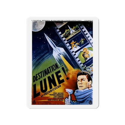 DESTINATION MOON (FRENCH) 1950 Movie Poster - Refrigerator Magnet 2 Inch - The Sticker Space