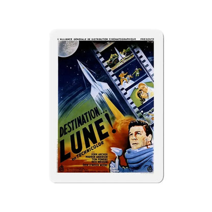 DESTINATION MOON (FRENCH) 1950 Movie Poster - Refrigerator Magnet 4 Inch - The Sticker Space
