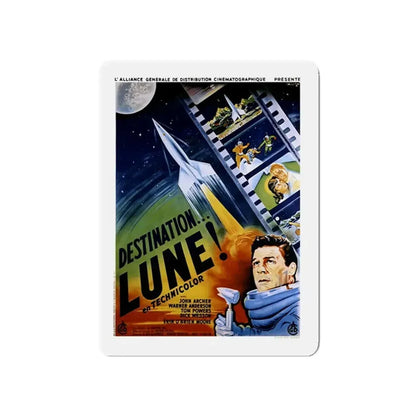 DESTINATION MOON (FRENCH) 1950 Movie Poster - Refrigerator Magnet 5 Inch - The Sticker Space