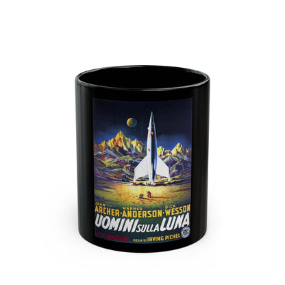 DESTINATION MOON (ITALIAN) 1950 Movie Poster - Black Coffee Mug-11oz-The Sticker Space