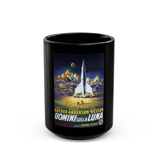 DESTINATION MOON (ITALIAN) 1950 Movie Poster - Black Coffee Mug-15oz-The Sticker Space