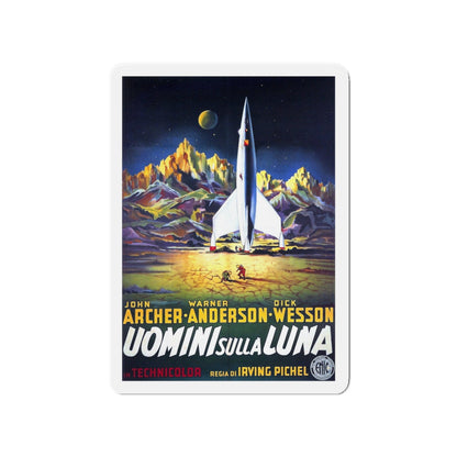 DESTINATION MOON (ITALIAN) 1950 Movie Poster - Die-Cut Magnet-4" x 4"-The Sticker Space