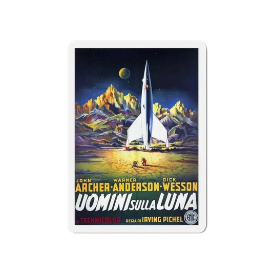 DESTINATION MOON (ITALIAN) 1950 Movie Poster - Refrigerator Magnet 6 Inch - The Sticker Space