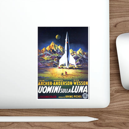 DESTINATION MOON (ITALIAN) 1950 Movie Poster STICKER Vinyl Die-Cut Decal-The Sticker Space