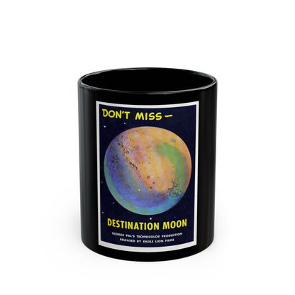 DESTINATION MOON (TEASER) 1950 Movie Poster - Black Coffee Mug-11oz-The Sticker Space