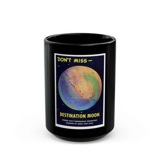 DESTINATION MOON (TEASER) 1950 Movie Poster - Black Coffee Mug-15oz-The Sticker Space