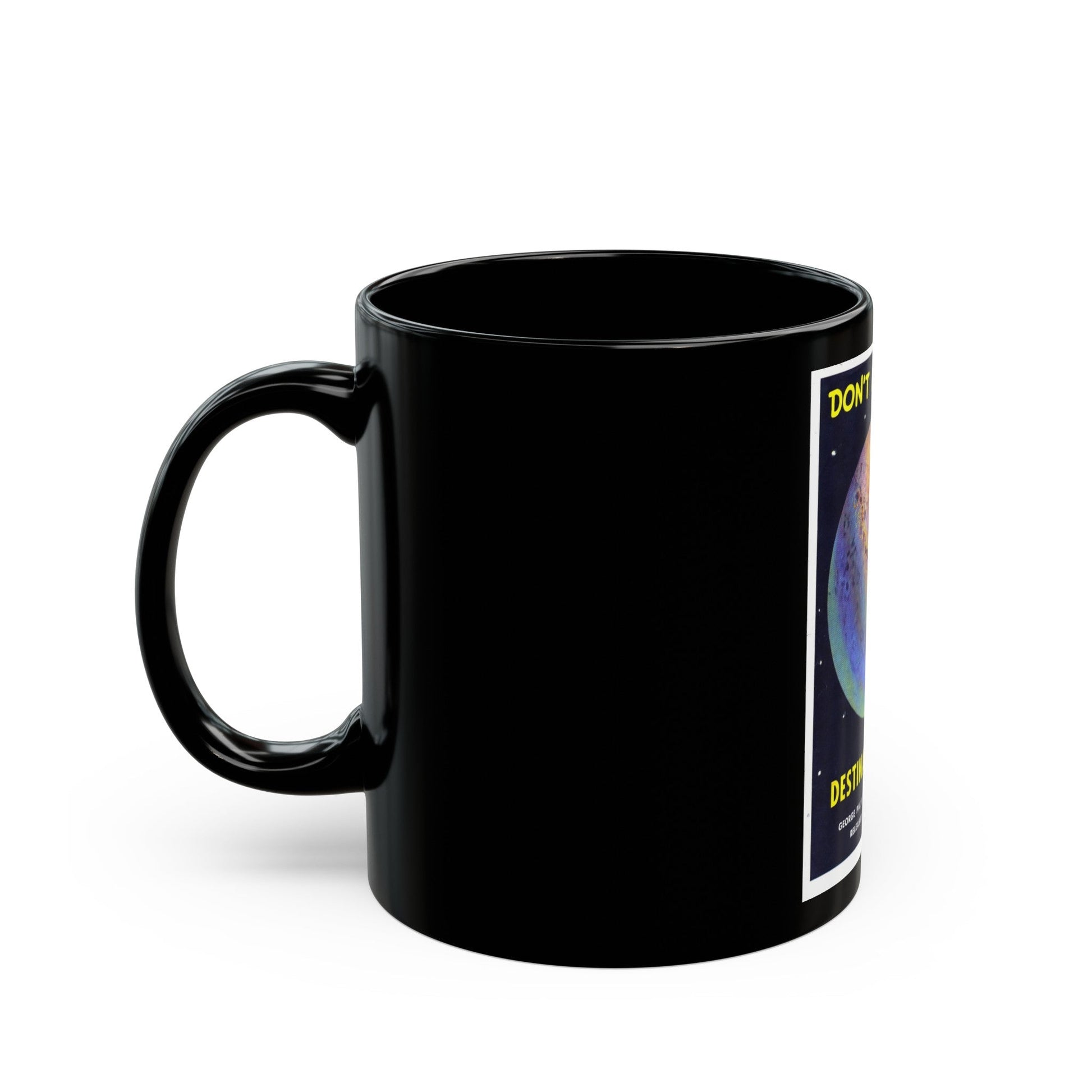 DESTINATION MOON (TEASER) 1950 Movie Poster - Black Coffee Mug-The Sticker Space