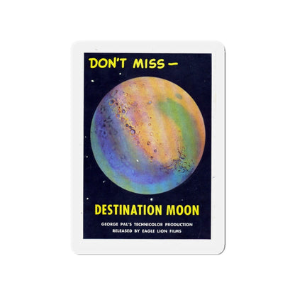 DESTINATION MOON (TEASER) 1950 Movie Poster - Die-Cut Magnet-4" x 4"-The Sticker Space