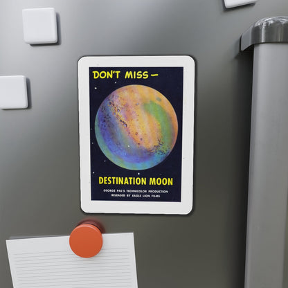 DESTINATION MOON (TEASER) 1950 Movie Poster - Die-Cut Magnet-The Sticker Space