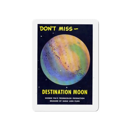 DESTINATION MOON (TEASER) 1950 Movie Poster - Refrigerator Magnet 5 Inch - The Sticker Space