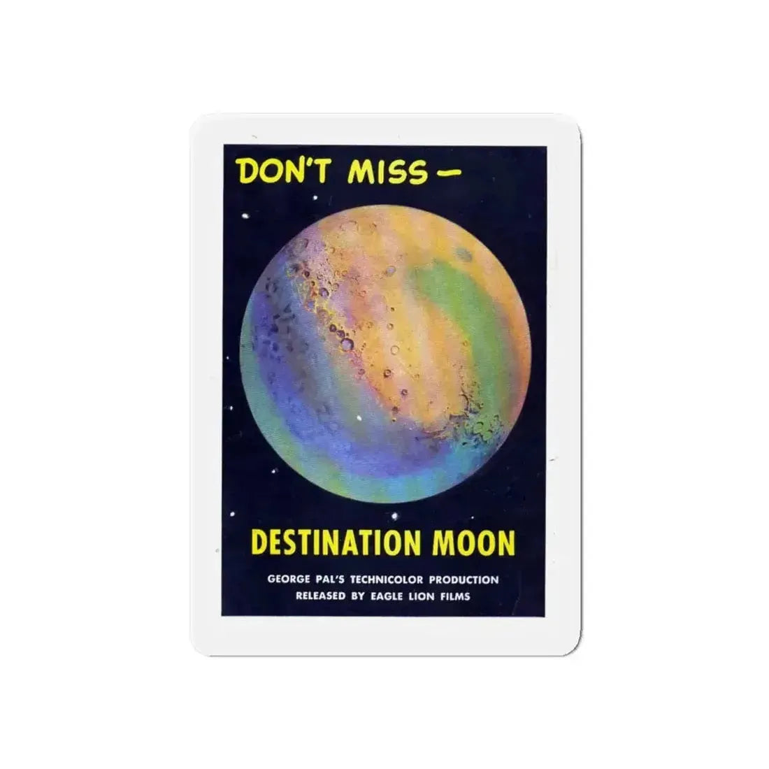 DESTINATION MOON (TEASER) 1950 Movie Poster - Refrigerator Magnet - The Sticker Space
